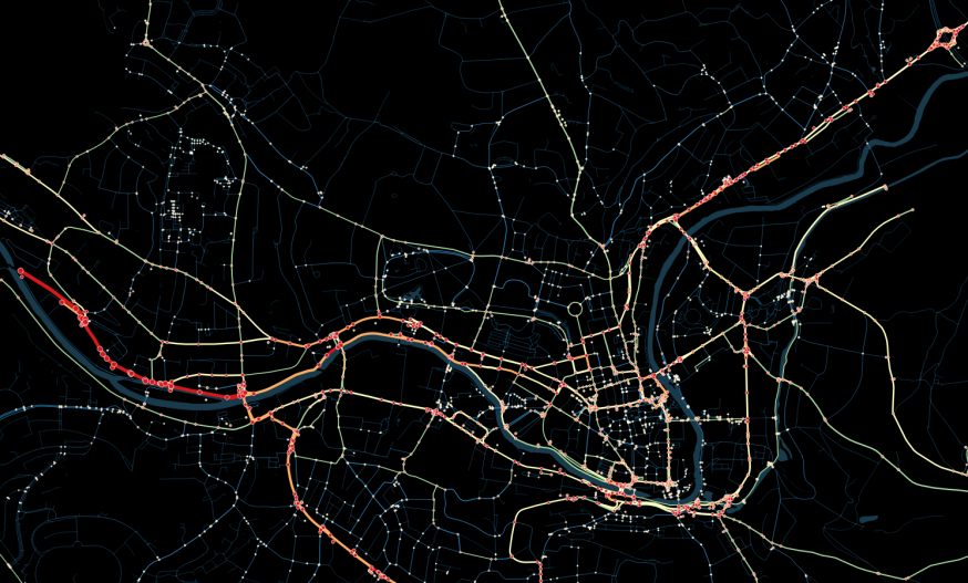 Busy roads and intersections